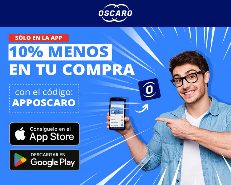 -10% en tus compras  con el código promocional APPOSCARO
