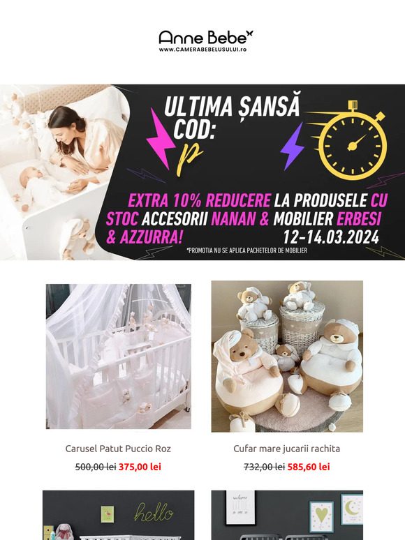 😱 ULTIMA ȘANSĂ: Prinde codul de discount! Mobilier & Nanan & Hainute & Papusi!