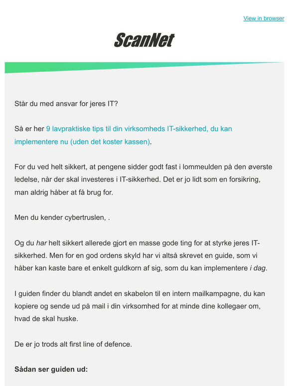 9 lavpraktiske tips til din virksomheds IT-sikkerhed