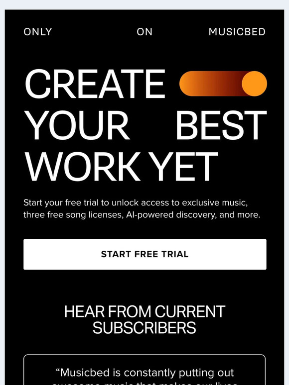 What sets Musicbed apart, according to our longtime subscribers