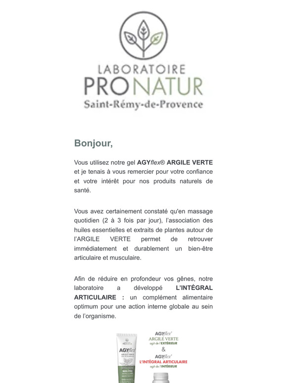 Une offre spéciale rien que pour vous !