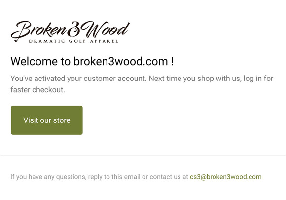 Customer account confirmation