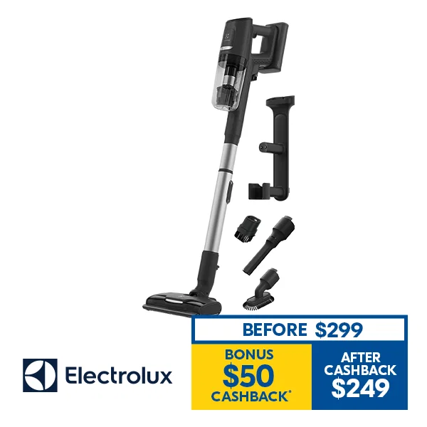 ELECTROLUX ULTIMATEHOME 900 REACH STICK VACUUM - GRANITE GREY
