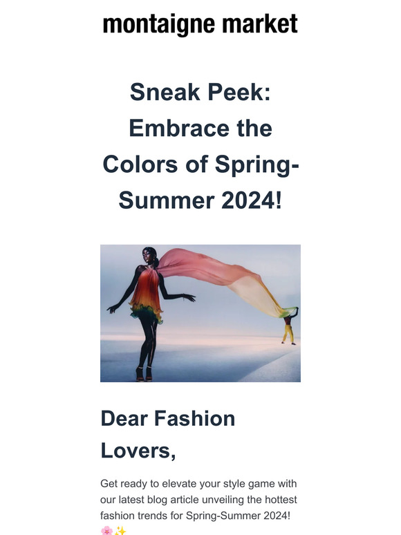 Embrace the Colors of Spring-Summer 2024!