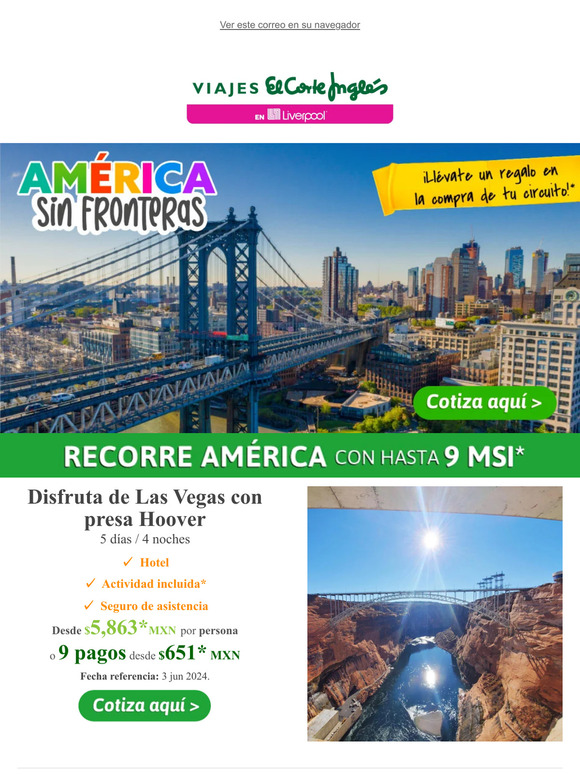, 🌎🤩¡Recorre América sin fronteras con hasta 9 MSI*!