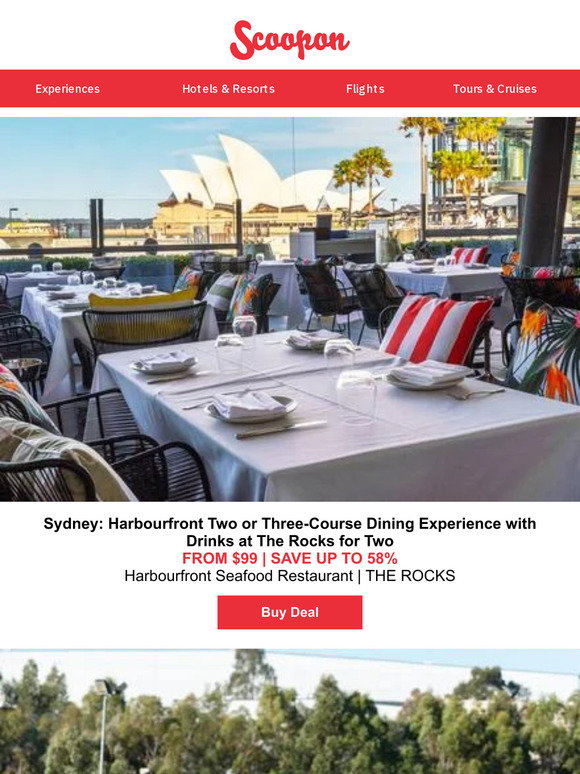 Scoopon: Sydney: Two or Three-Course Meal at The Rocks for Two | Milled