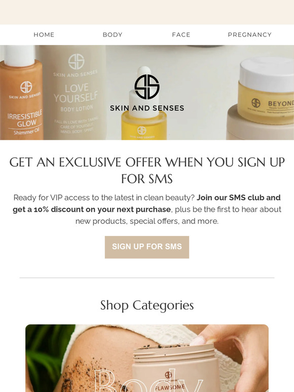 Get 10% Off Your Next Order When You Sign Up for SMS Updates 🌟