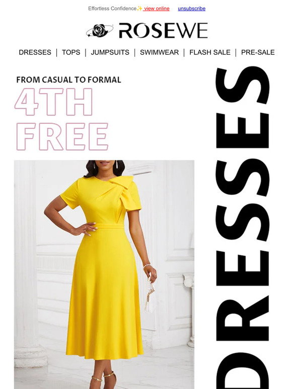 Rosewe: NEW Dresses: 4TH FREE | Milled