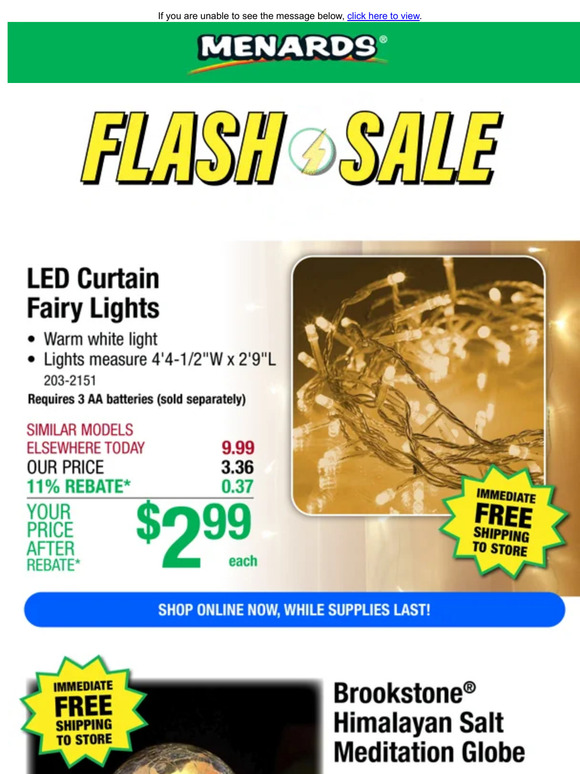 Menards Himalayan Salt Meditation Globe ONLY 4.99 After Rebate*! Milled