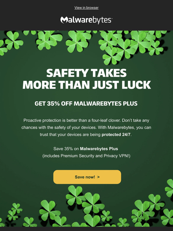 malwarebytes: Is it the Luck of the Irish? | Milled