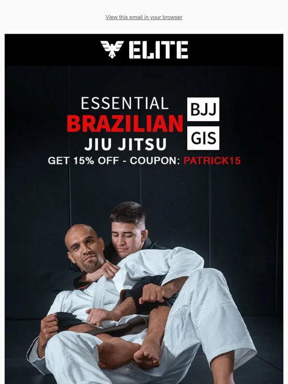Elite Sports: Elite Sports Men's Core Brazilian Jiu-Jitsu BJJ Gis