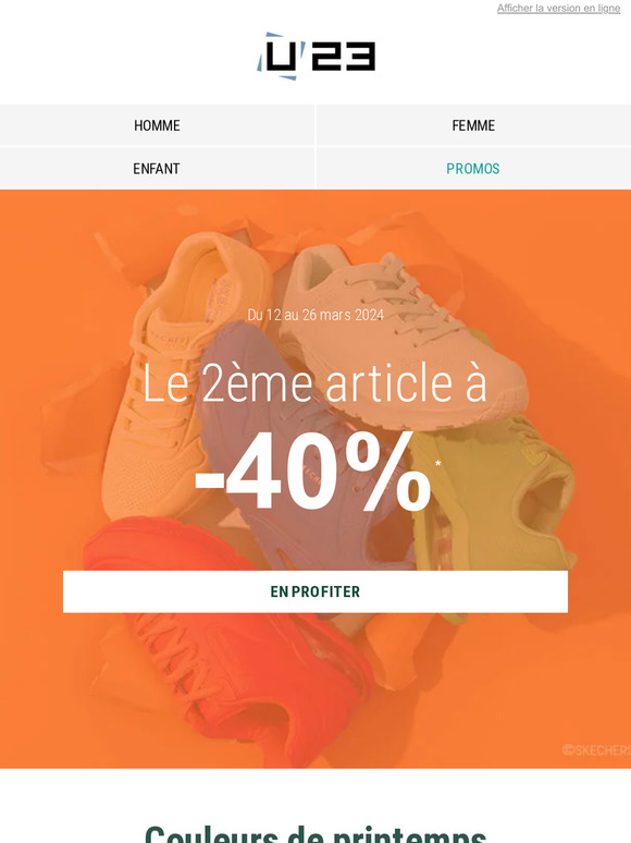-40% sur le 2ème article ⚡