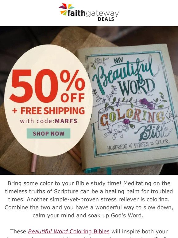bring some color to your Bible study time!