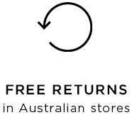FREE RETURNS in Australian stores