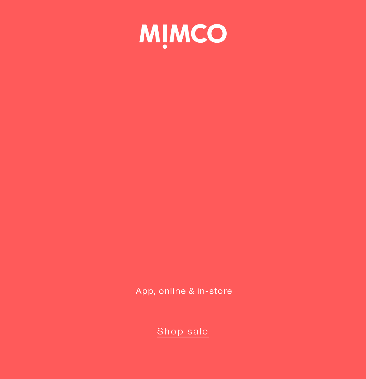 MIMCO | Up to 50% off | App, online & in-store | Shop sale