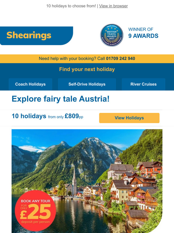 Shearings Holidays Discover one of Europe's most beautiful