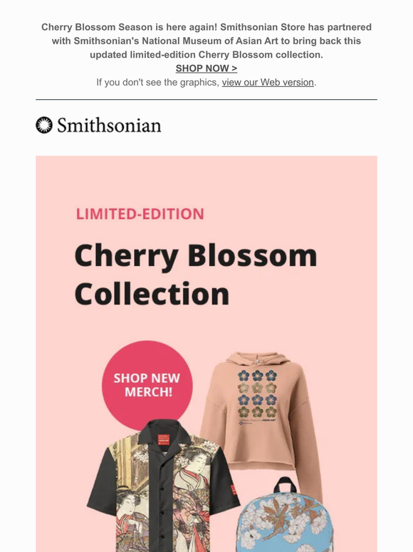 Smithsonian Store Shop Our LimitedEdition Cherry Blossom Collection