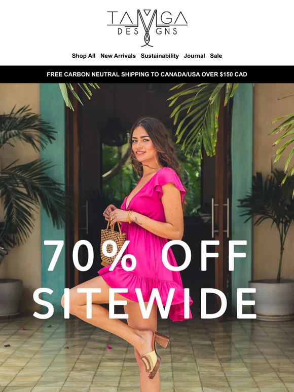 70% OFF SITEWIDE 💥