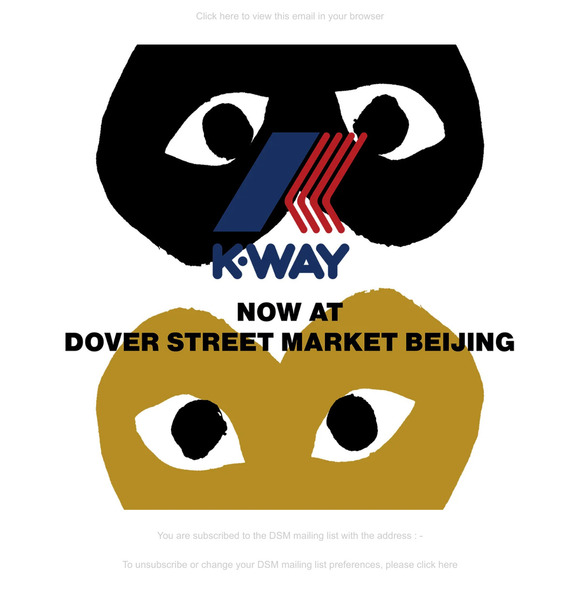 Dover street market commes des best sale garcons play