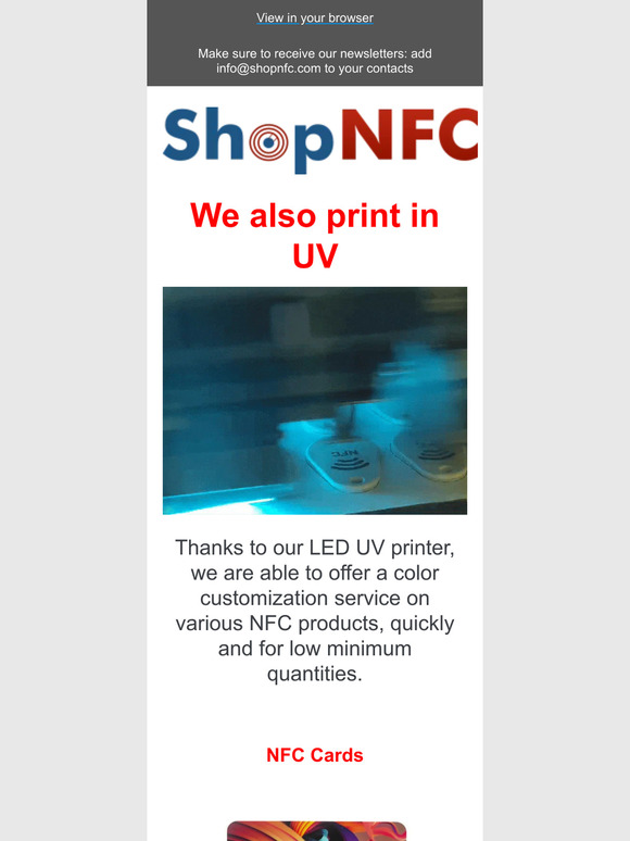 Did you know? We also print in UV