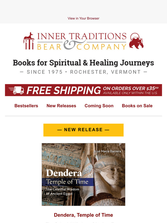 Inner Traditions New Release Dendera, Temple of Time Milled