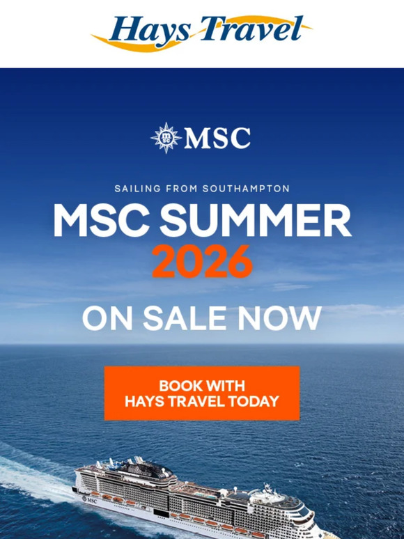 Hays Travel: A Summer of MSC Virtuosa Adventures in 2026! | Milled