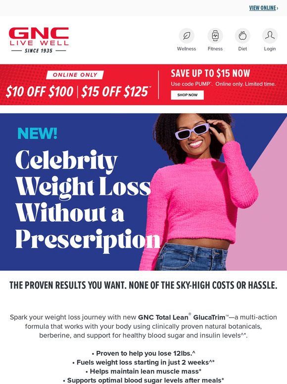 Gnc: You Could Win $50,000, Gnc Total Lean For A Year, Or A $50 Gnc 