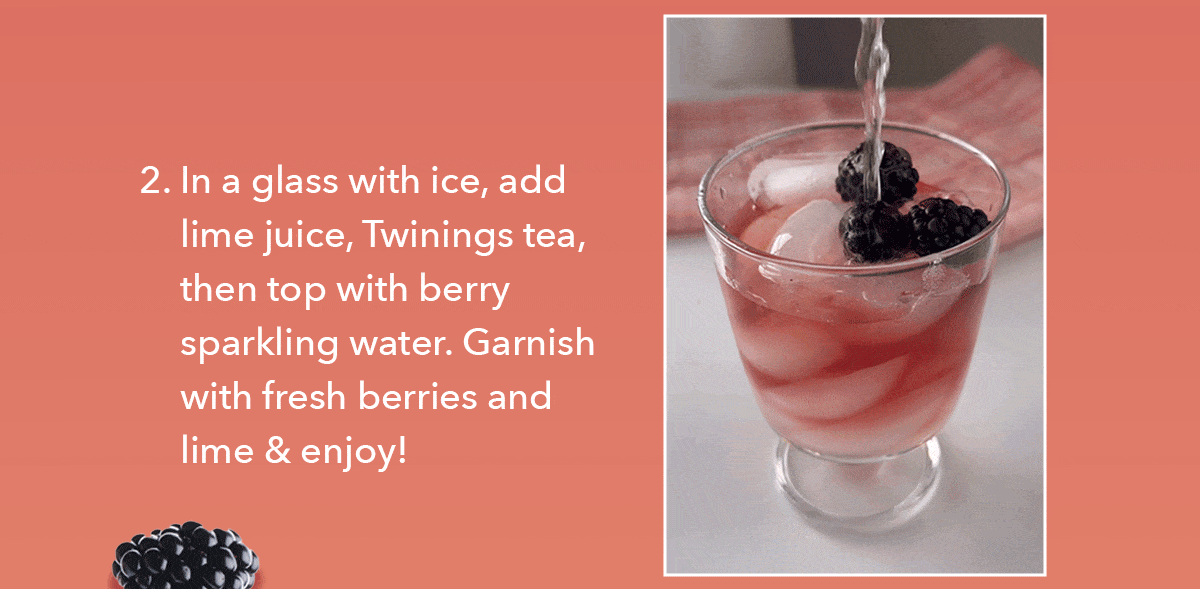 Twinings Inside A berry refreshing wellness mocktail 🍵🌺 Milled