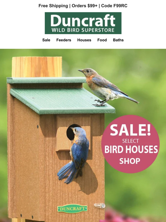 Duncraft 🐦Save on Select Bird Houses! Milled