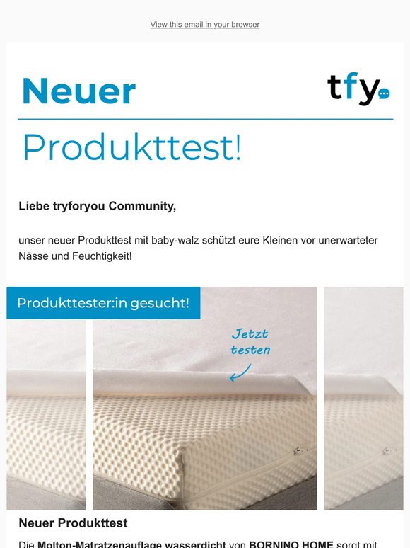 Die neuesten Produkttests nur für dich!