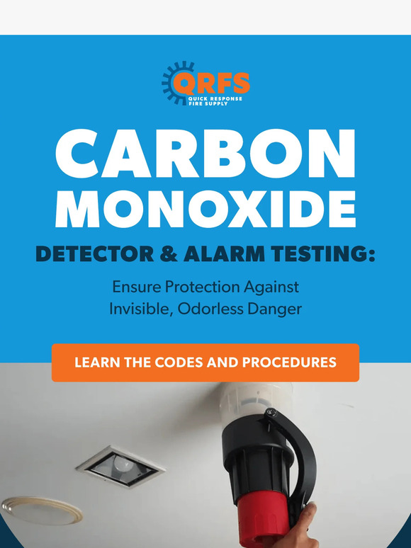 Quick response fire supply carbon monoxide testing prevent this