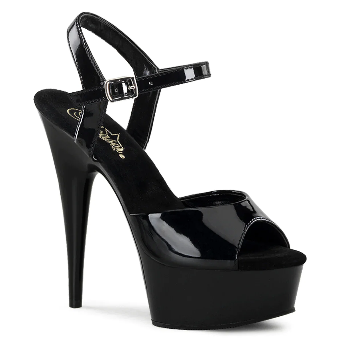 Image of DELIGHT-609 Ankle Peep Toe High Heel