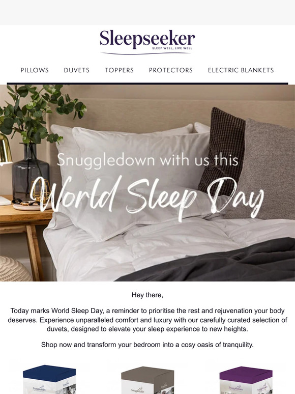 Celebrate World Sleep Day with Our Duvet Collection
