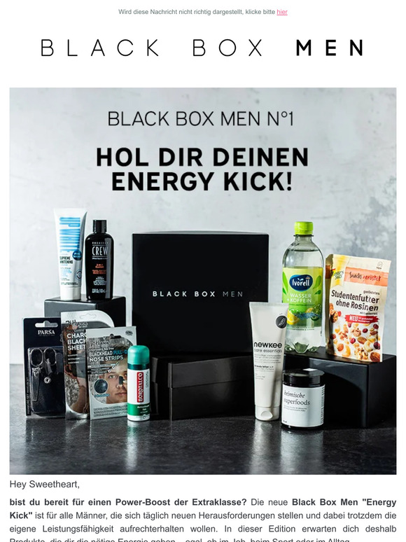 Die neue Black Box Men ist da 🖤