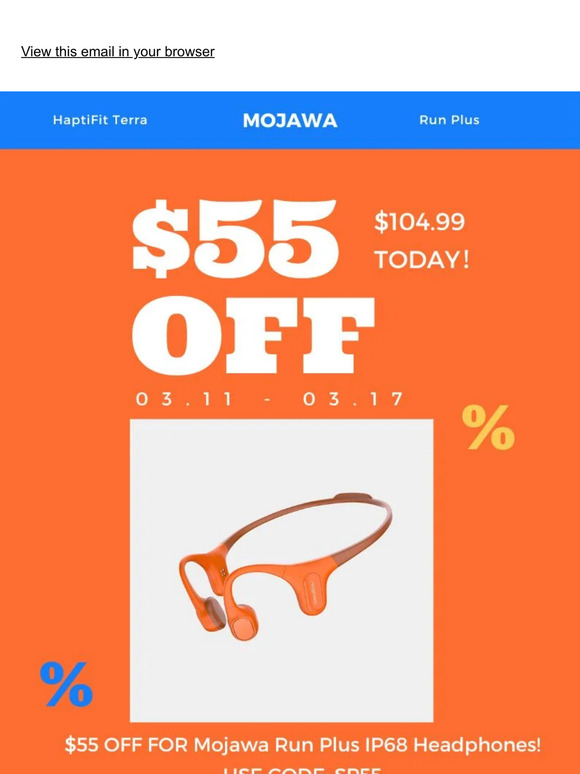 IP68 Sports Headphones Save $55 Today.