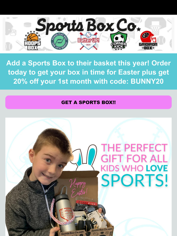 Time is running out to get a Sports Box for Easter 🐰