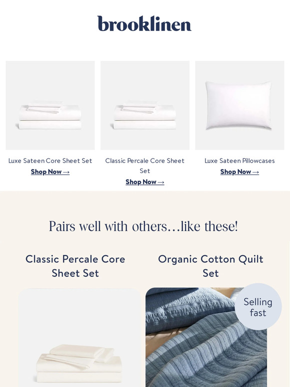 Classic Percale Core Sheet Set