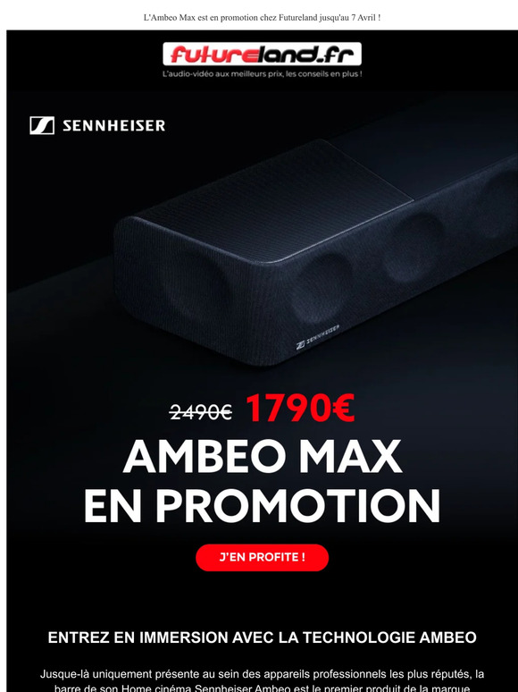 🔥 L'Ambeo Max est en promotion chez Futureland ! 🔥