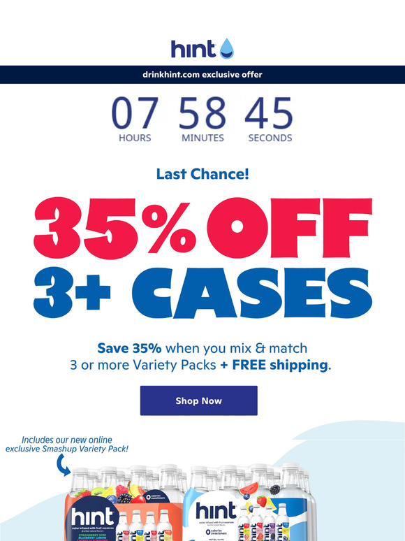 Hint Water Email Newsletters Shop Sales, Discounts, and Coupon Codes