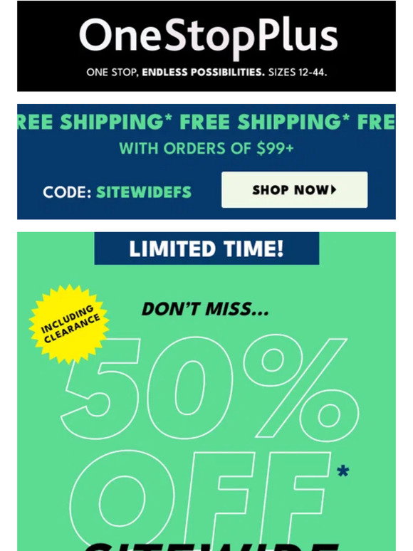 One Stop Plus: We bet you FREE SHIPPING you'll love us