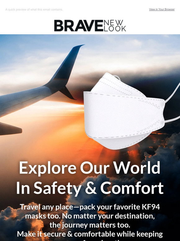 Brave New Look: Pack KF94 Masks For Your Next Trip: 🌎 | Milled
