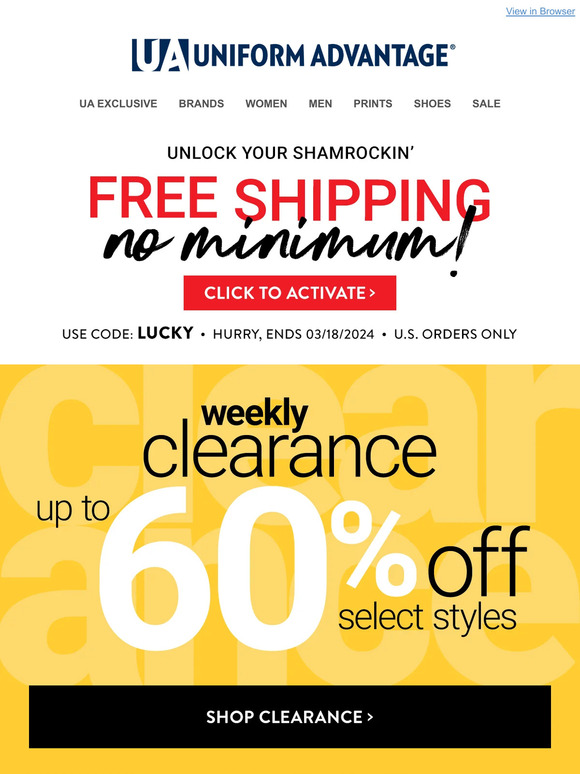 Uniform Advantage Quick, Scrub Lover! 🔥 Hot CLEARANCE deals + Free