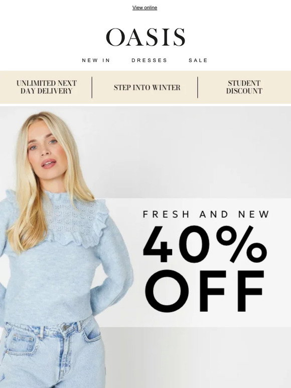 Oasis Fashions Limited Time for a spring refresh Milled