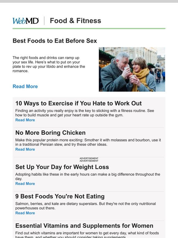 Best Foods to Eat Before Sex