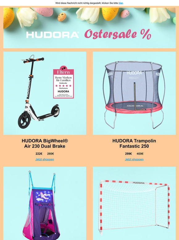 🐣 Schon gespart? HUDORA Ostersale! 🐣