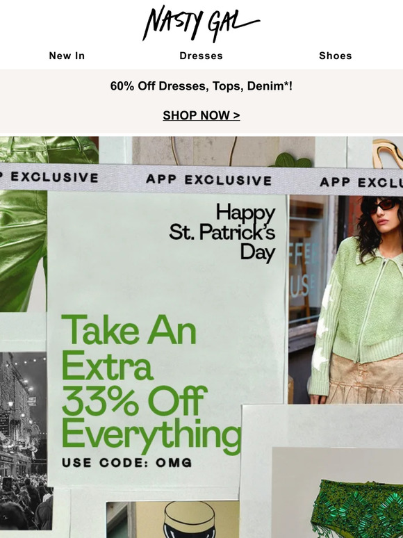 Nasty Gal Email Newsletters Shop Sales, Discounts, and Coupon Codes