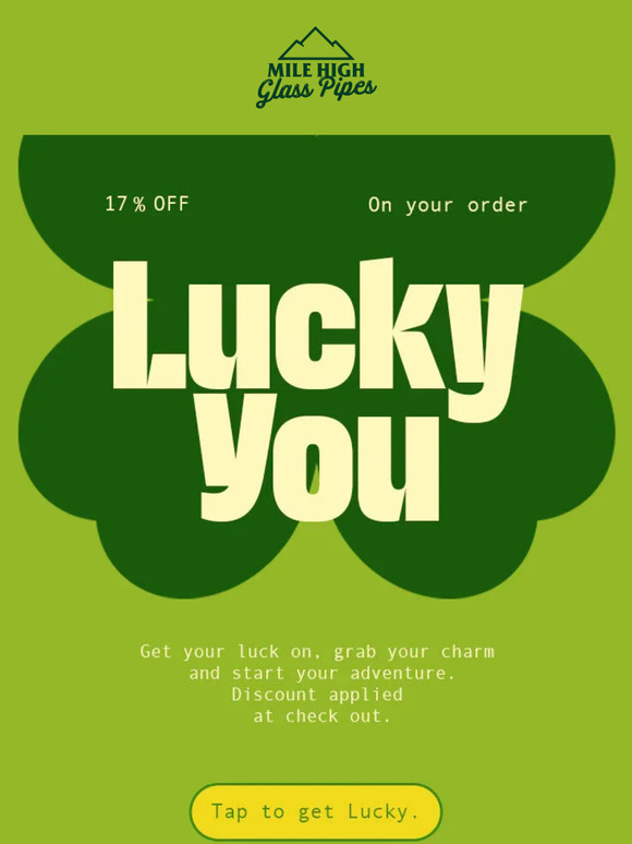 Lucky You🍀17 % OFF Site Wide