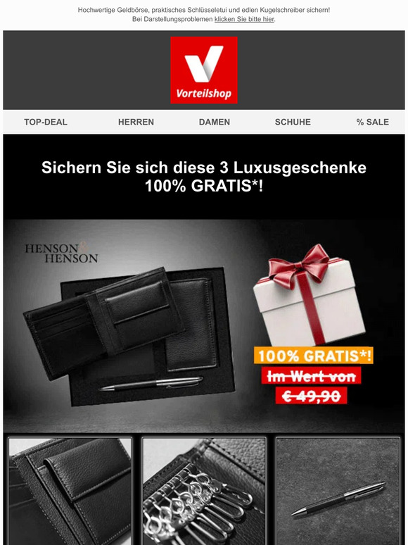 🎁 3-teiliges Geschenk mit echtem Leder! + 20% Rabatt auf ALLES!