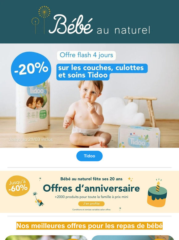 4 jours de folie : -20% sur Tidoo 🤩🔥