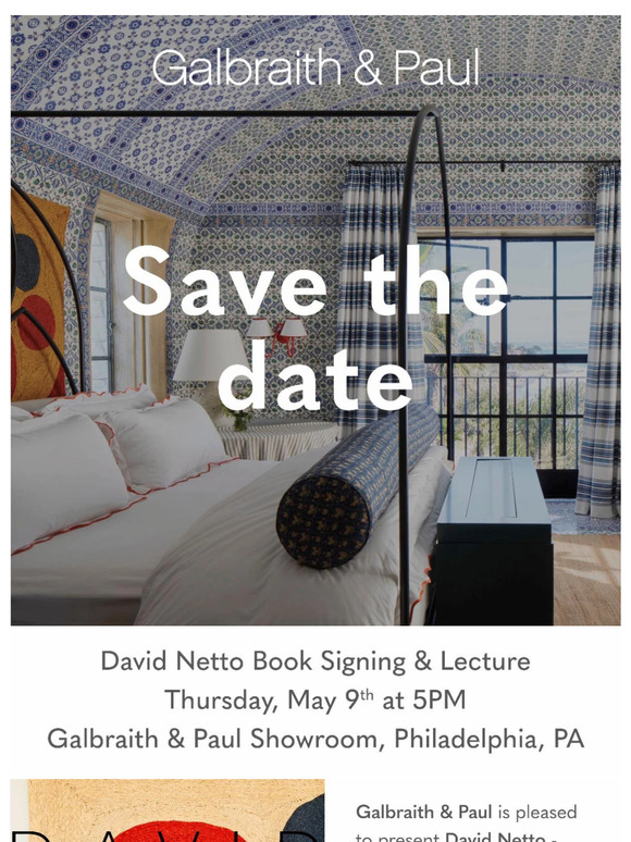 Save the Date May 9th - David Netto Lecture & Book Signing!